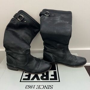 FRYE AND CO. Black Over the Knee Boots